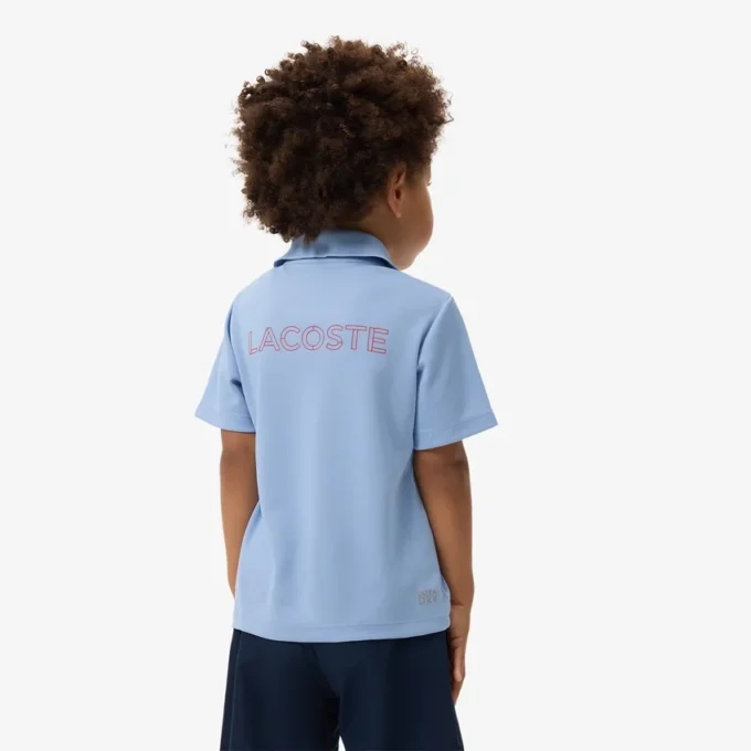 Polo in piqué a righe con marchio Ultra Dry Polo in piqué a righe con marchio Ultra Dry