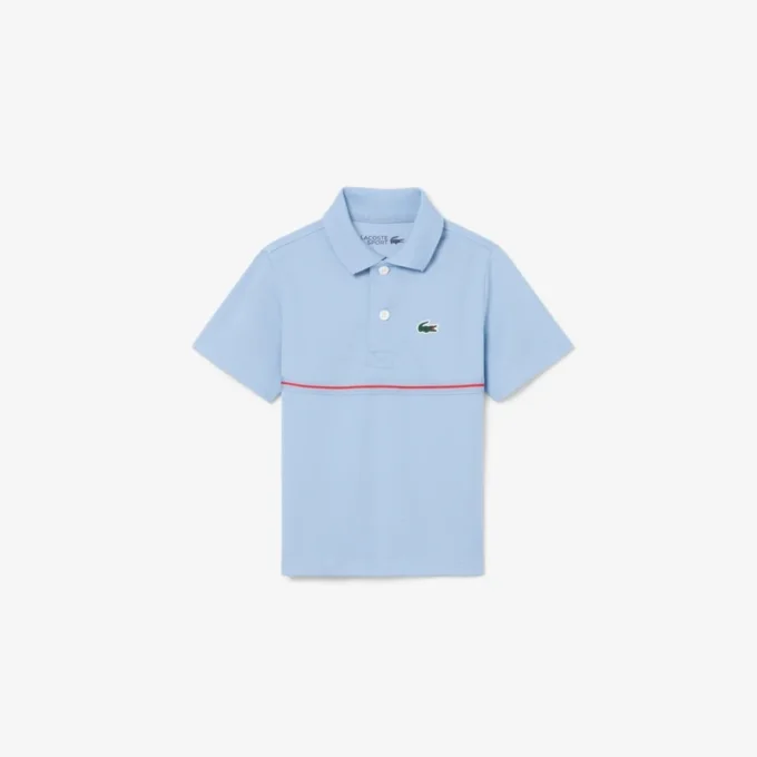 Polo in piqué a righe con marchio Ultra Dry Polo in piqué a righe con marchio Ultra Dry