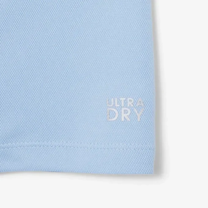 Polo in piqué a righe con marchio Ultra Dry Polo in piqué a righe con marchio Ultra Dry