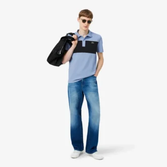 Polo in piqué color block dalla vestibilità regolare