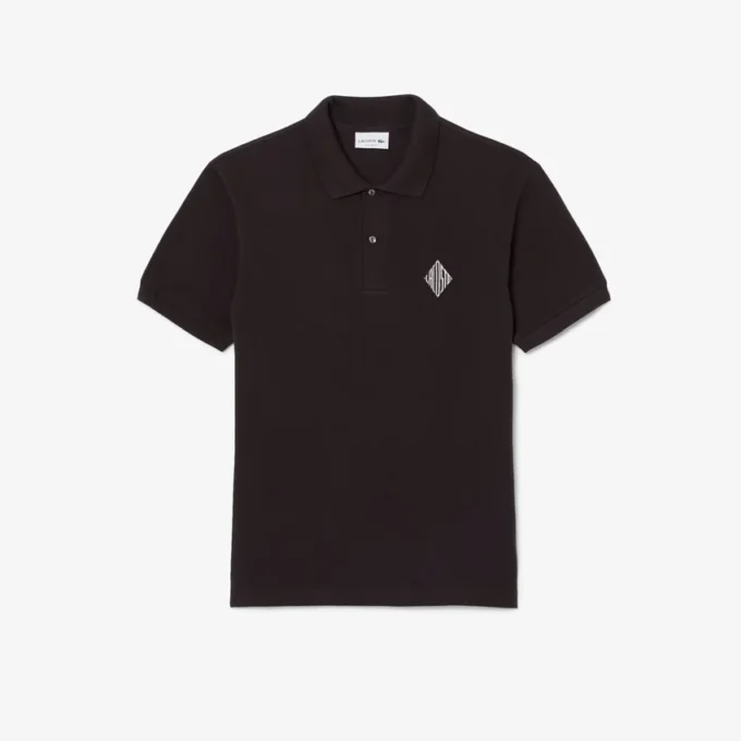 Polo in piqué con badge e vestibilità classica Polo in piqué con badge e vestibilità classica