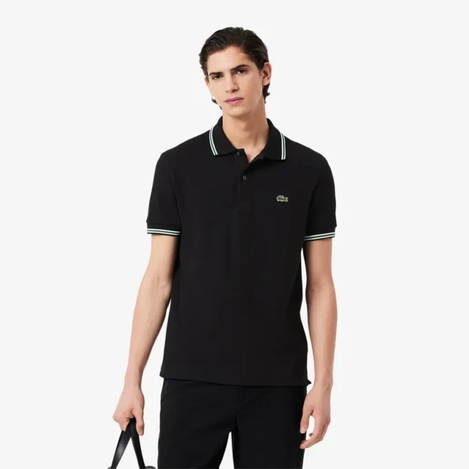 Polo L.12.12 da uomo, vestibilità regolare con dettagli decorativi Polo L.12.12 da uomo, vestibilità regolare con dettagli decorativi