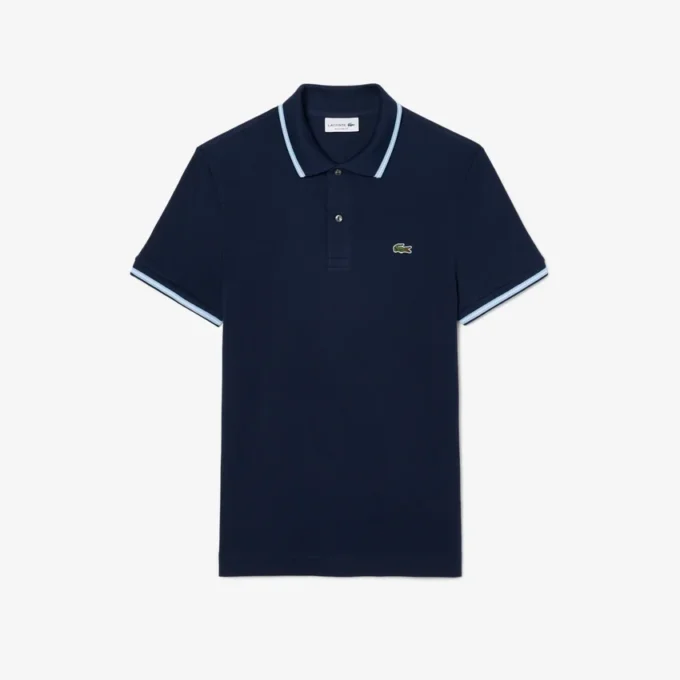 Polo L.12.12 da uomo, vestibilità regolare con dettagli decorativi Polo L.12.12 da uomo, vestibilità regolare con dettagli decorativi