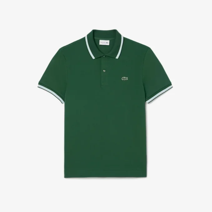 Polo L.12.12 da uomo, vestibilità regolare con dettagli decorativi Polo L.12.12 da uomo, vestibilità regolare con dettagli decorativi