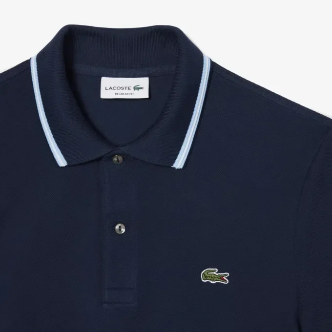 Polo L.12.12 da uomo, vestibilità regolare con dettagli decorativi Polo L.12.12 da uomo, vestibilità regolare con dettagli decorativi