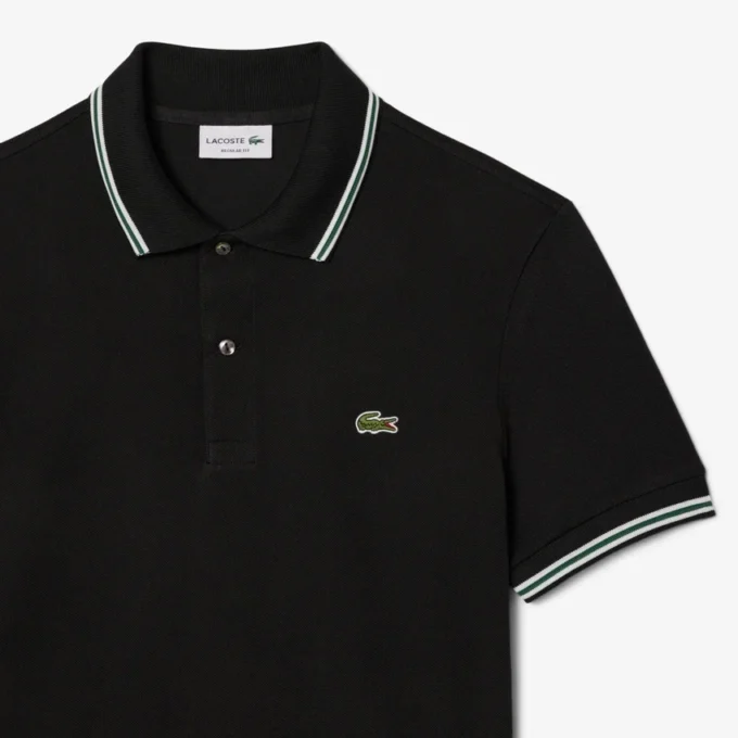 Polo L.12.12 da uomo, vestibilità regolare con dettagli decorativi Polo L.12.12 da uomo, vestibilità regolare con dettagli decorativi