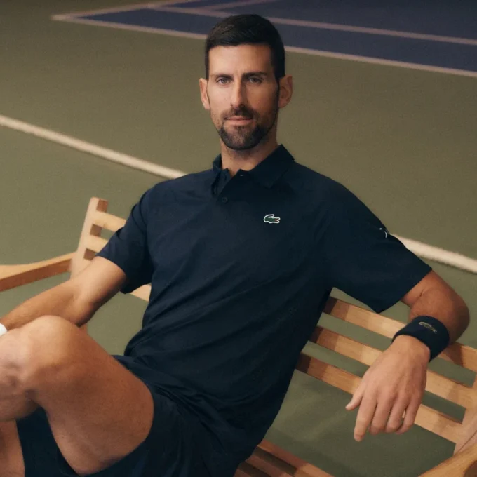 Polo Lacoste Tennis X Novak Djokovic on Court Polo Lacoste Tennis X Novak Djokovic on Court