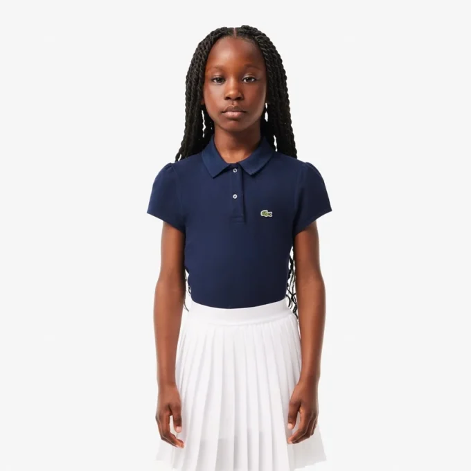 Polo Mini Piqua con colletto smerlato per bambini Polo Mini Piqua con colletto smerlato per bambini