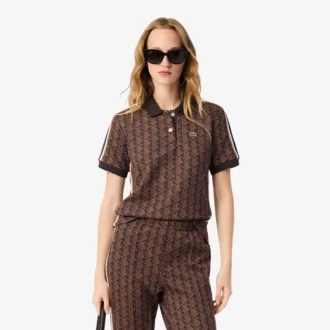 Polo Monogram da donna slim fit