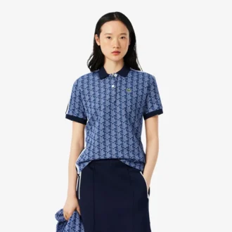 Polo Monogram da donna slim fit