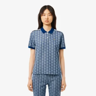 Polo Monogram da donna slim fit