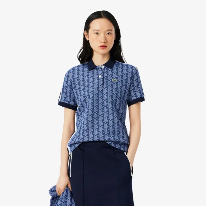 Polo Monogram da donna slim fit Polo Monogram da donna slim fit