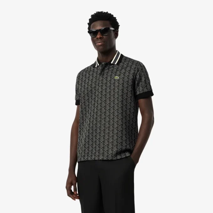 Polo Monogram da uomo con vestibilità classica