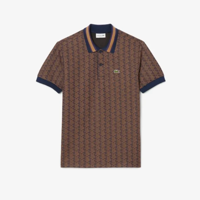 Polo Monogram da uomo con vestibilità classica