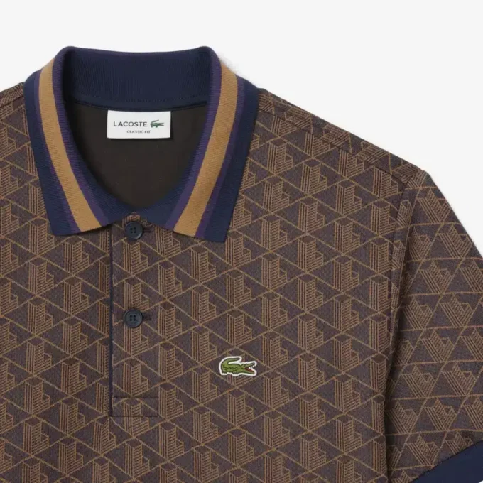 Polo Monogram da uomo con vestibilità classica