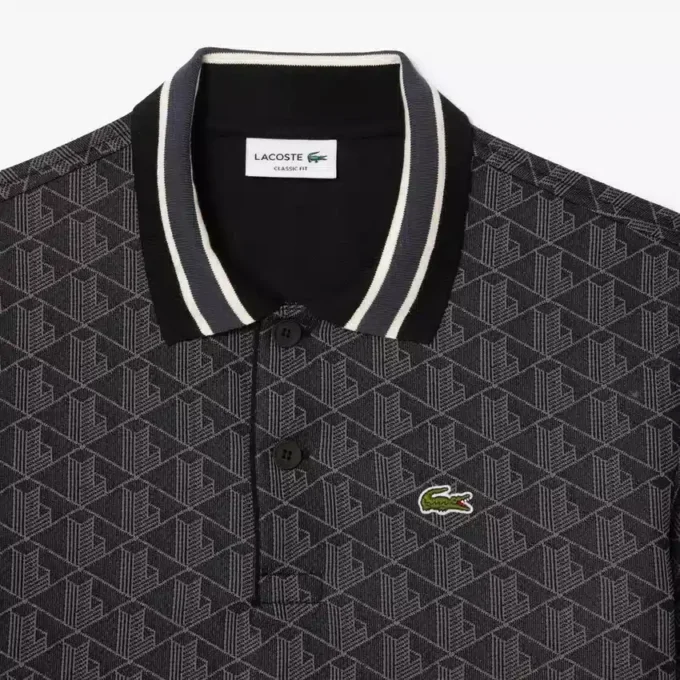 Polo Monogram da uomo con vestibilità classica