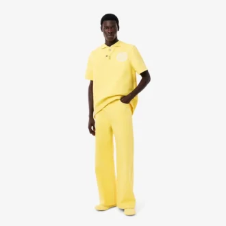 Polo oversize in denim da uomo Runway