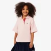 Polo oversize in piqué da bambina Polo oversize in piqué da bambina