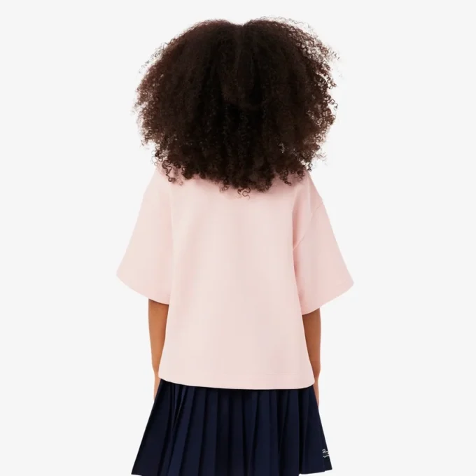 Polo oversize in piqué da bambina Polo oversize in piqué da bambina