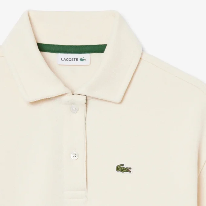 Polo oversize in piqué da bambina