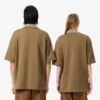 Polo oversize in raso con badge Runway