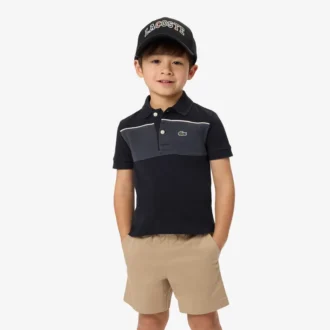 Polo Petit Piqué a blocchi di colore