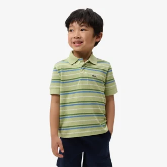 Polo Petit Piqué a righe a contrasto