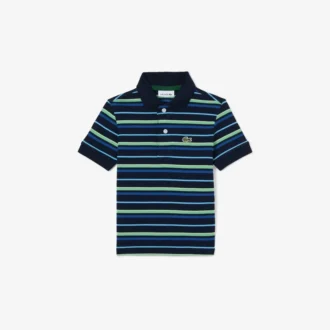 Polo Petit Piqué a righe a contrasto