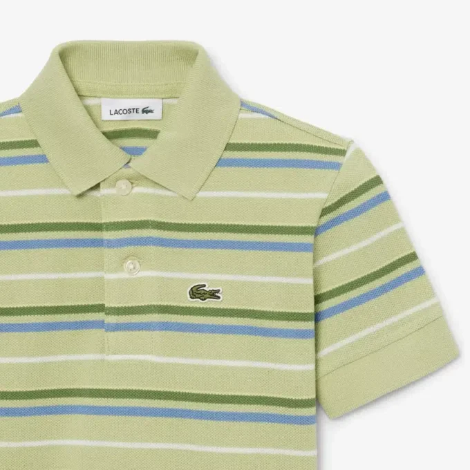 Polo Petit Piqué a righe a contrasto Polo Petit Piqué a righe a contrasto
