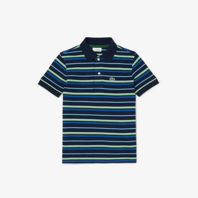 Polo Petit Piqué a righe a contrasto da bambino Polo Petit Piqué a righe a contrasto da bambino