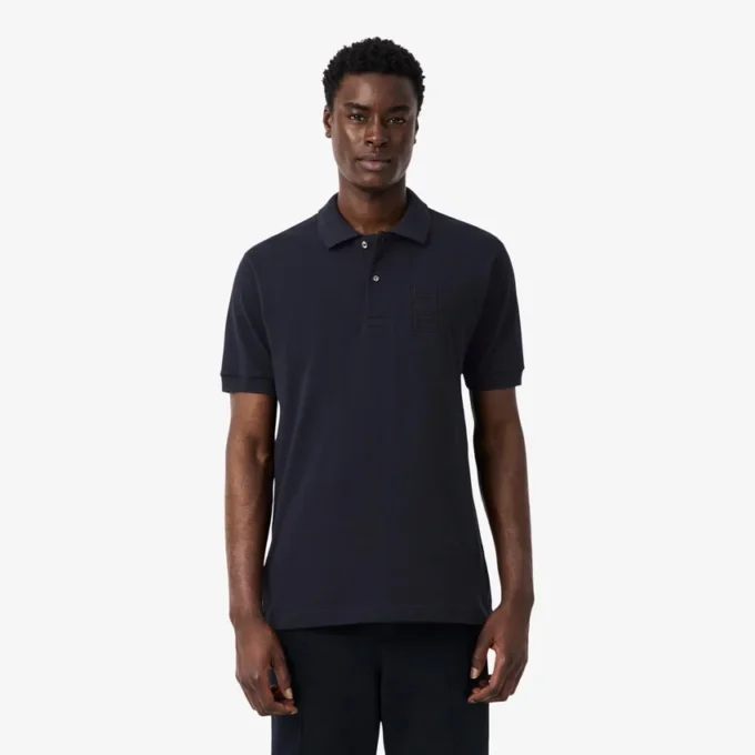 Polo Petit Piqué con dettagli ricamati e vestibilità classica Polo Petit Piqué con dettagli ricamati e vestibilità classica