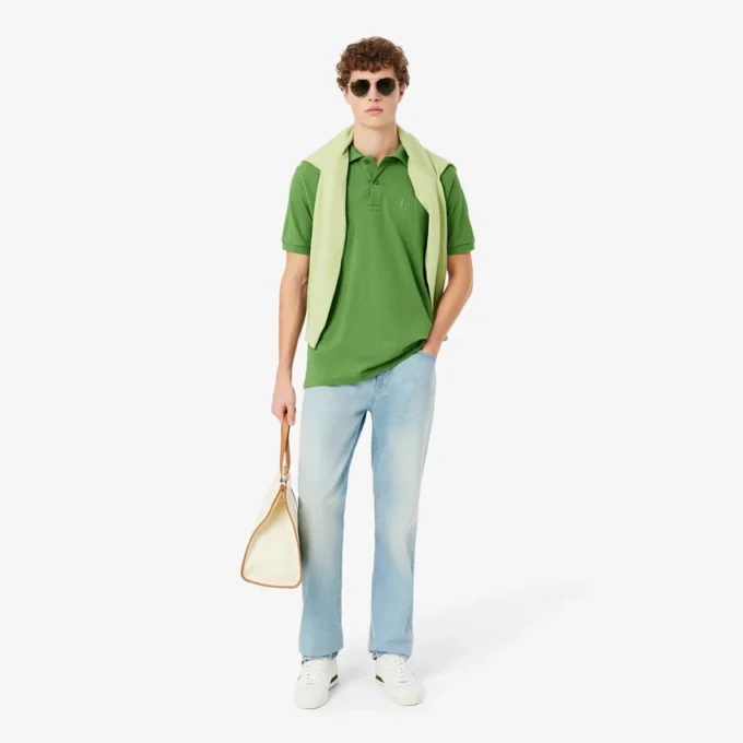 Polo Petit Piqué con dettagli ricamati e vestibilità classica