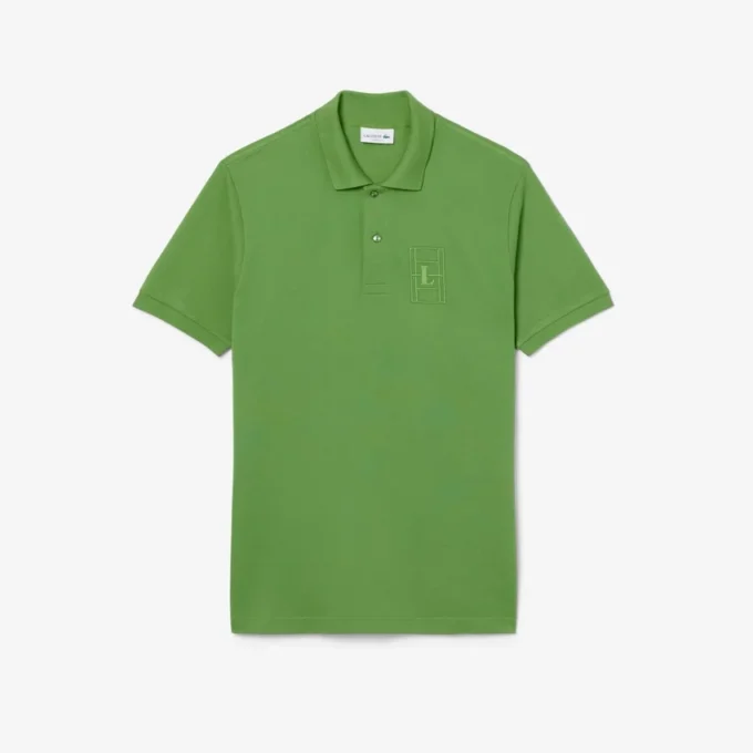 Polo Petit Piqué con dettagli ricamati e vestibilità classica