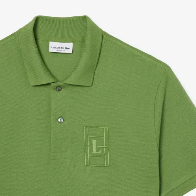 Polo Petit Piqué con dettagli ricamati e vestibilità classica
