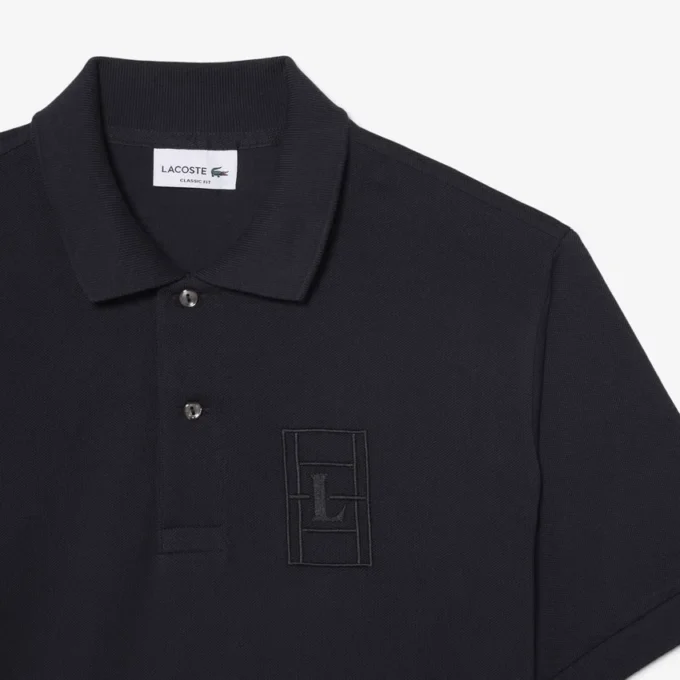 Polo Petit Piqué con dettagli ricamati e vestibilità classica Polo Petit Piqué con dettagli ricamati e vestibilità classica