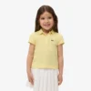 Polo Piqua con collo smerlato da bambina
