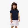 Polo Piqua con collo smerlato da bambina Polo Piqua con collo smerlato da bambina