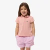 Polo Piqua con collo smerlato da bambina Polo Piqua con collo smerlato da bambina