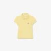 Polo Piqua con collo smerlato da bambina