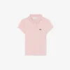 Polo Piqua con collo smerlato da bambina