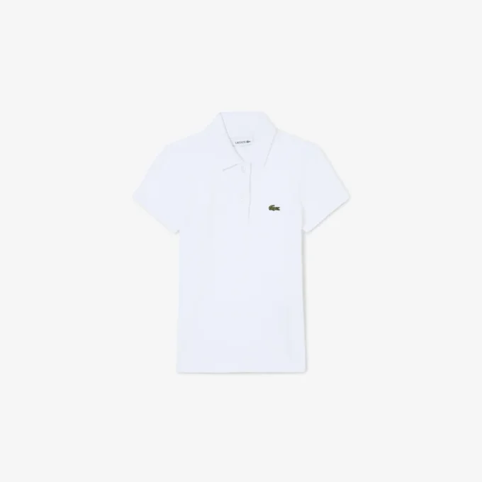 Polo Piqua con collo smerlato da bambina Polo Piqua con collo smerlato da bambina