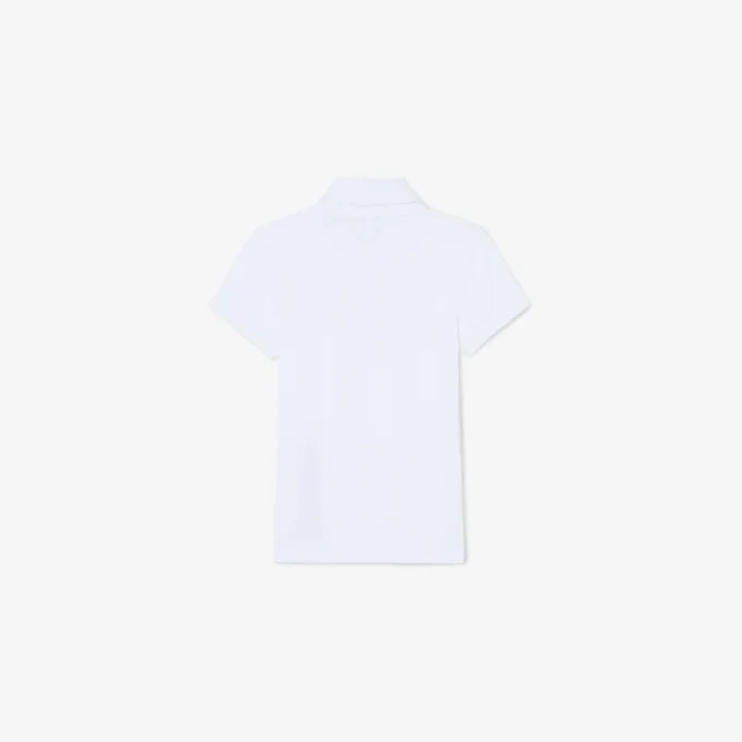 Polo Piqua con collo smerlato da bambina Polo Piqua con collo smerlato da bambina