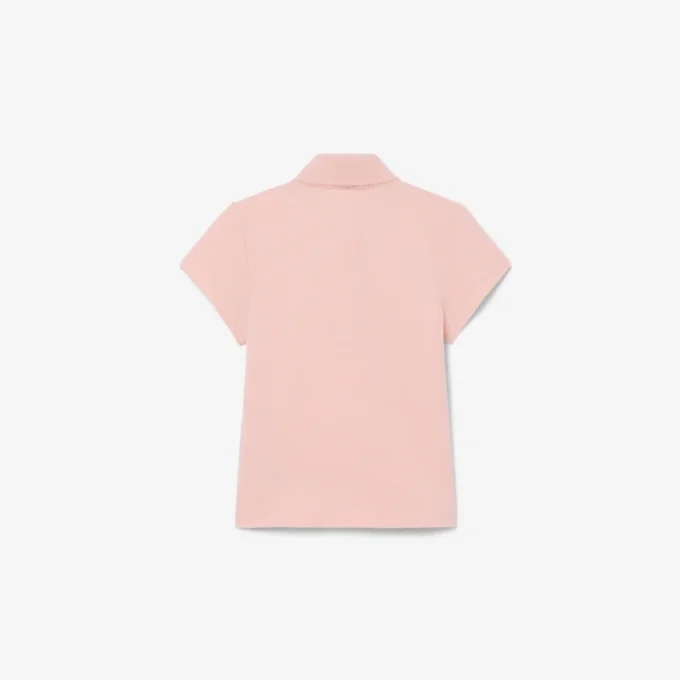 Polo Piqua con collo smerlato da bambina Polo Piqua con collo smerlato da bambina