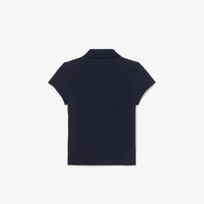 Polo Piqua con collo smerlato da bambina Polo Piqua con collo smerlato da bambina