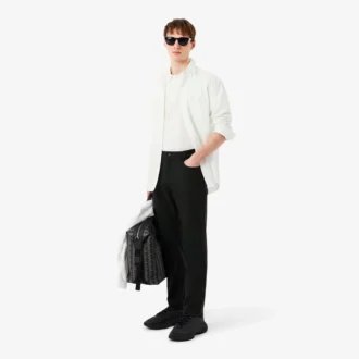 Polo Regular Fit con striscia e logo