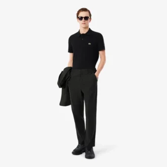 Polo Regular Fit con striscia e logo