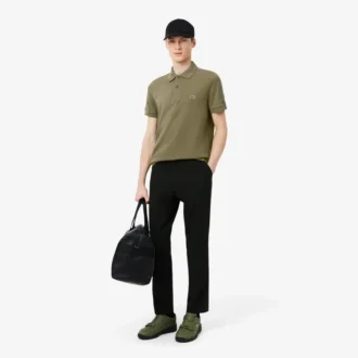 Polo Regular Fit con striscia e logo