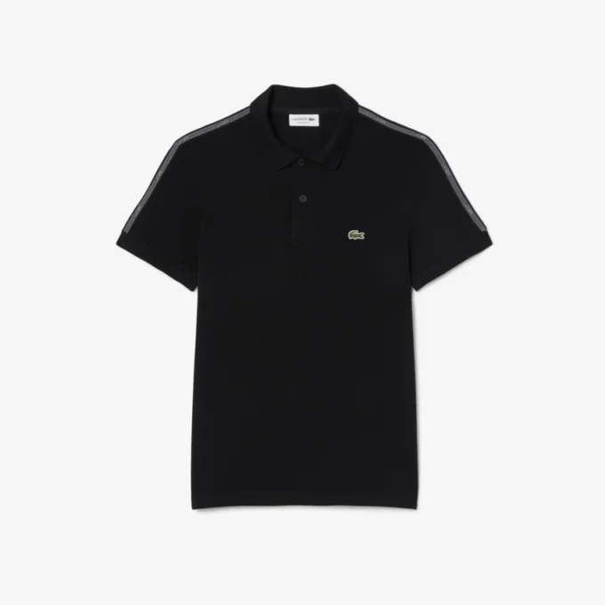 Polo Regular Fit con striscia e logo Polo Regular Fit con striscia e logo