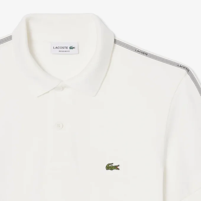 Polo Regular Fit con striscia e logo Polo Regular Fit con striscia e logo