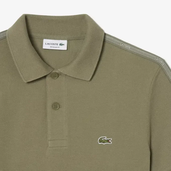Polo Regular Fit con striscia e logo Polo Regular Fit con striscia e logo